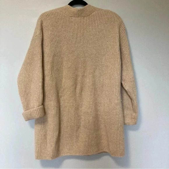 Jones New York merino wool lambswool angora rabbit  hair ribbed cardigan - Picture 2 of 5